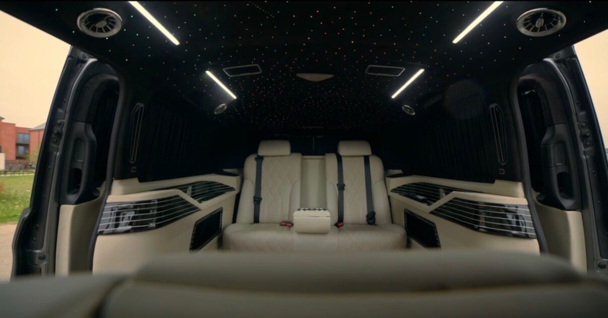 Maybach V-Class interior, starlit ceiling