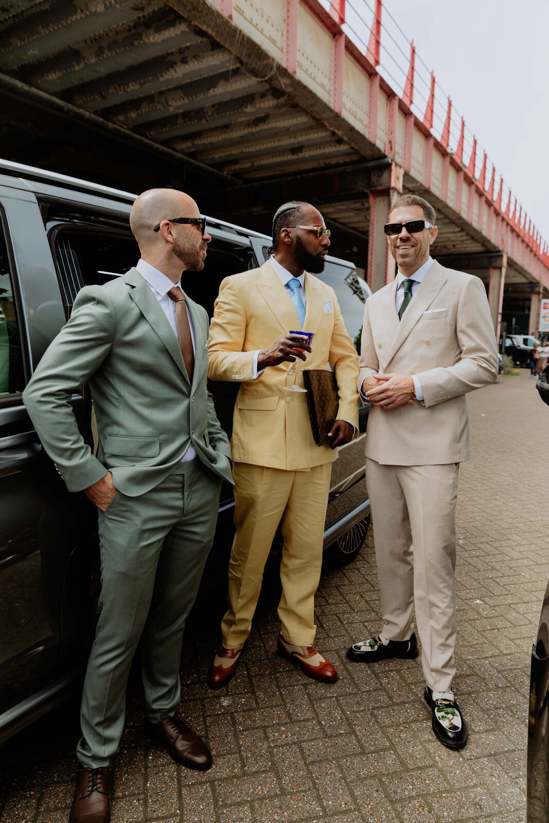 Guests beside the Maybach V-Class