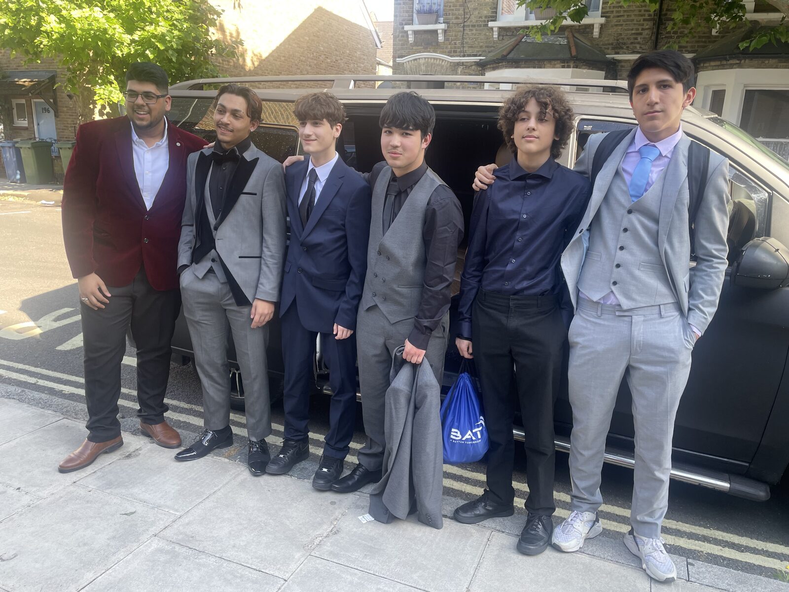 Guests arriving for prom night