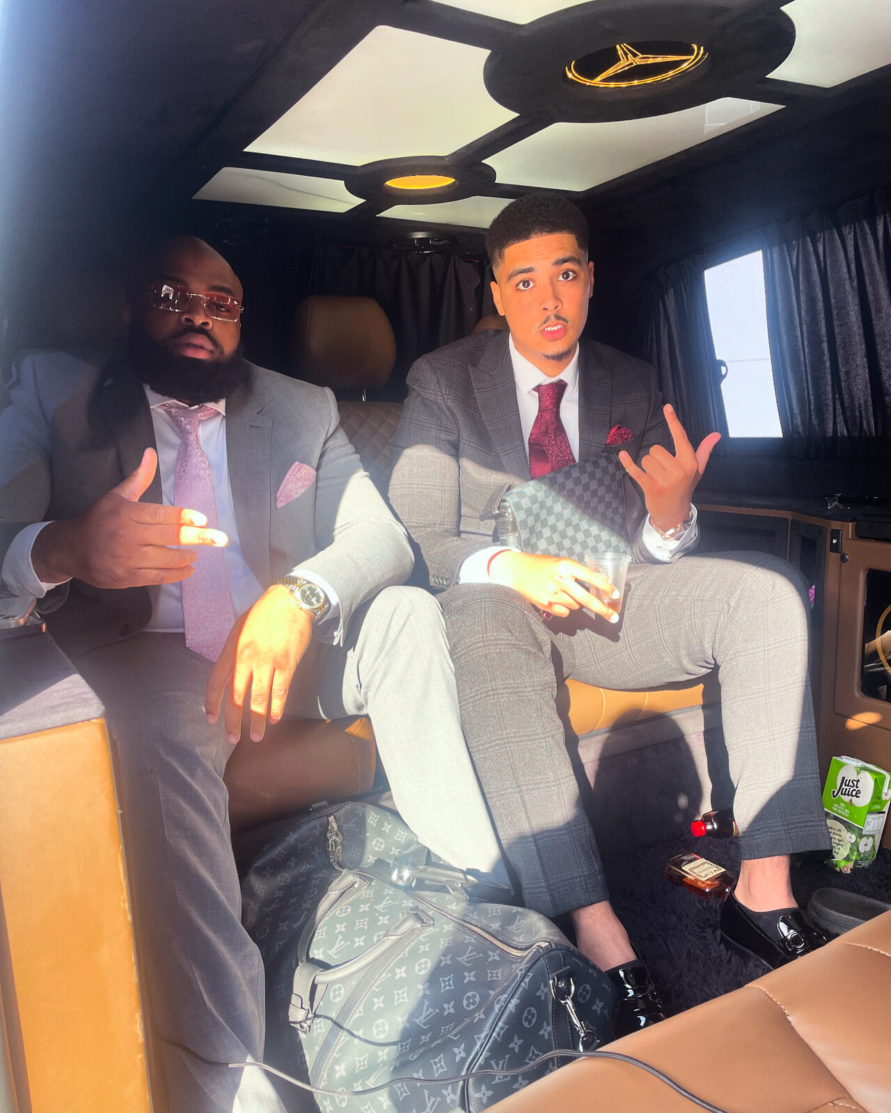 Guests travelling in style